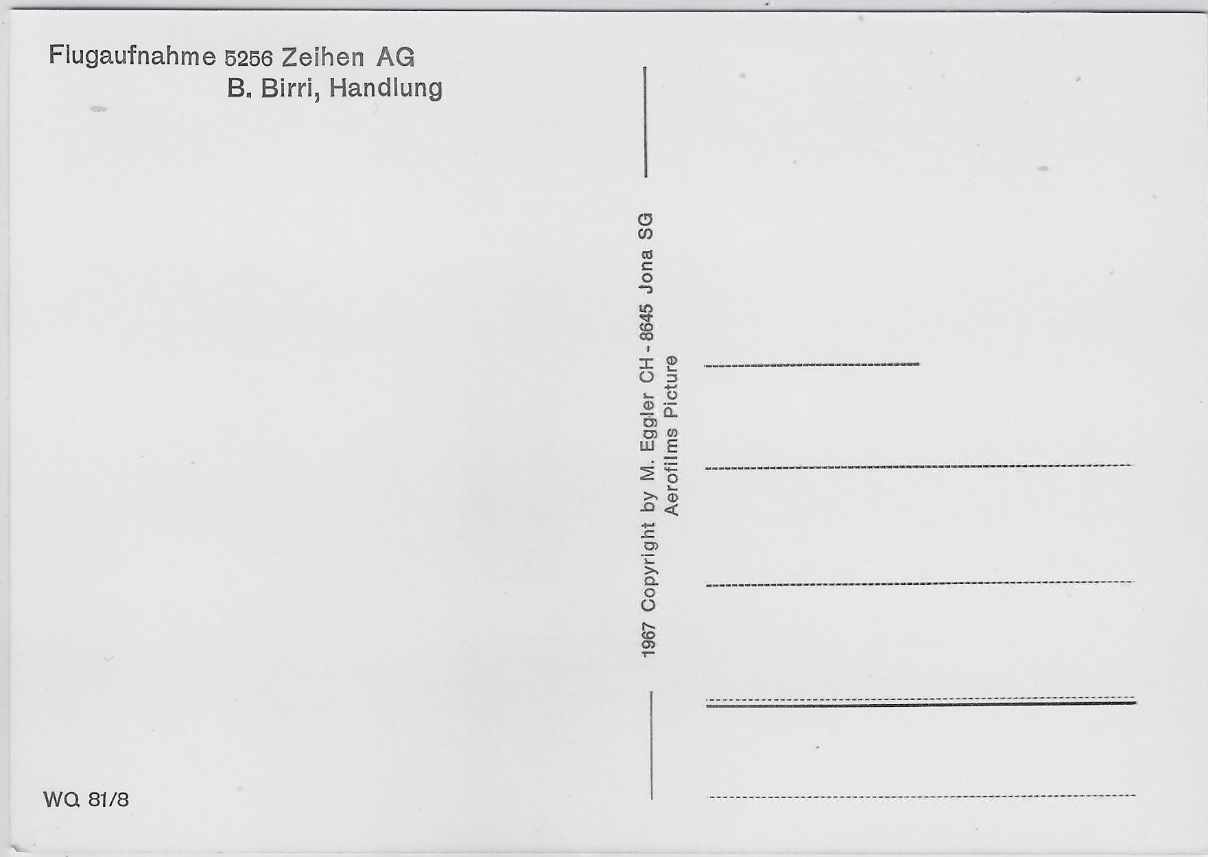 Cartoline postali: Flugaufnahme Zeihen AG – Antico da Ettingen venduto da Kartenplanet 1