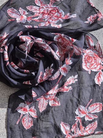 Seide-/Viscose - Schal 25 x 165 cm