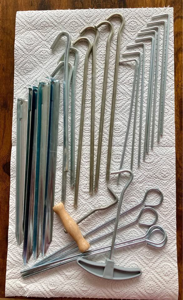 Zubehör: Set mit div. Zeltheringe / Eisenheringe – Neu (gemäss Beschreibung) aus Rudolfstetten von Stellina1975 5