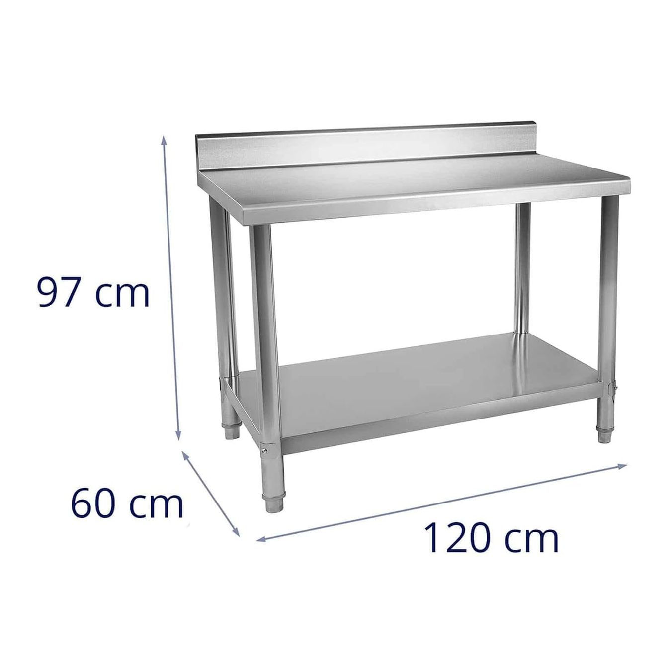 Sonstiges für die Gastronomie & Hotel: Edelstahl Arbeitstisch 120x60cm – Neu und originalverpackt aus Bottighofen von zaap 2