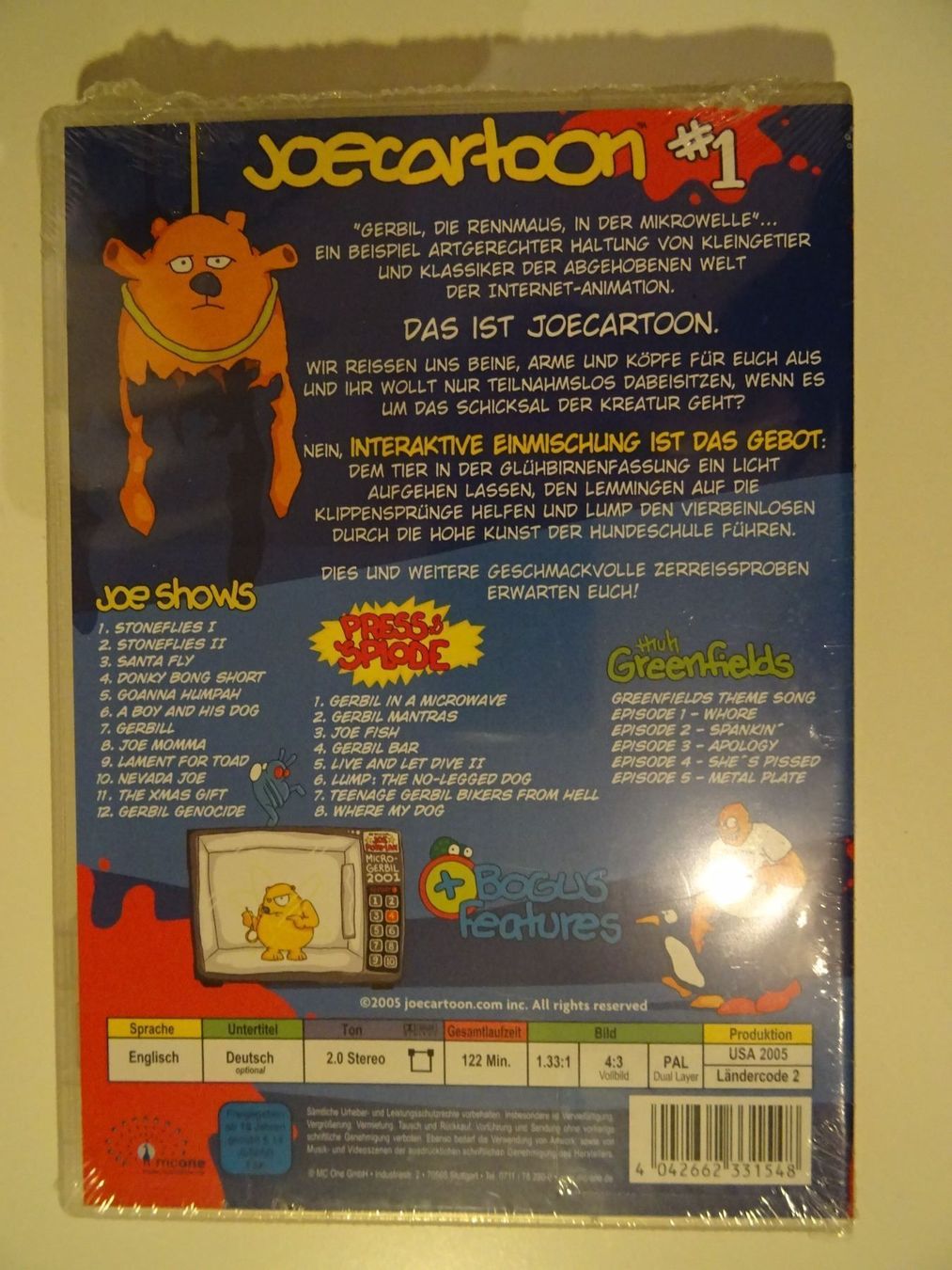 Tutti i DVDs: Joe Cartoon Gratest Hits #1 – Nuovo e nell'imballaggio originale da Erstfeld venduto da Mario_boe0 1