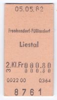 Billette Frenkendorf - Füllinsdorf - Liestal