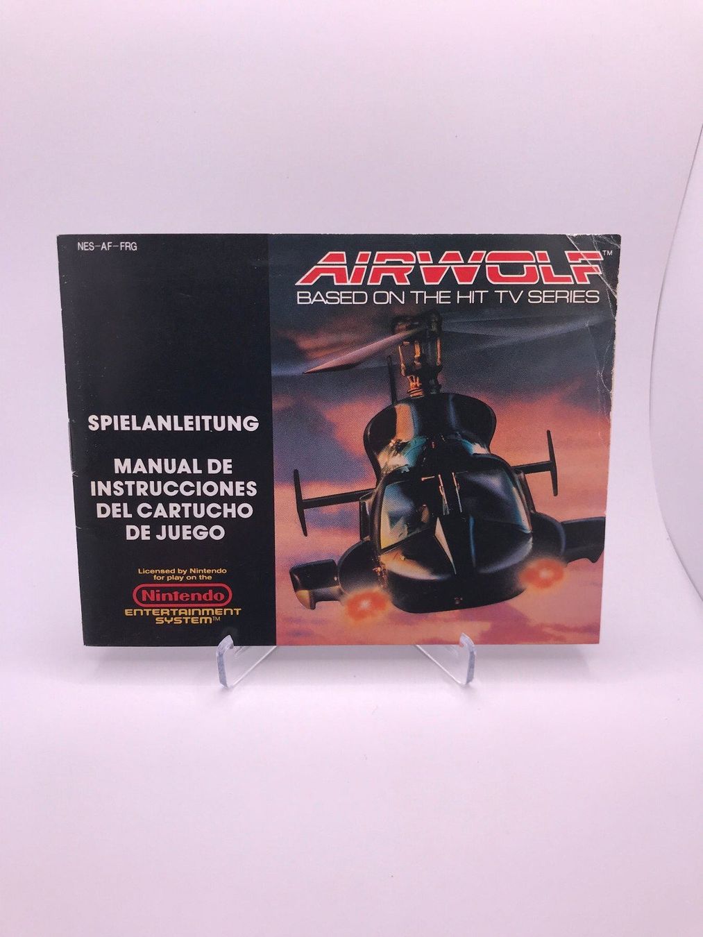Giochi: NES - Airwolf ( mit Anleitung ) – Usato da Allschwil venduto da Bullach 2