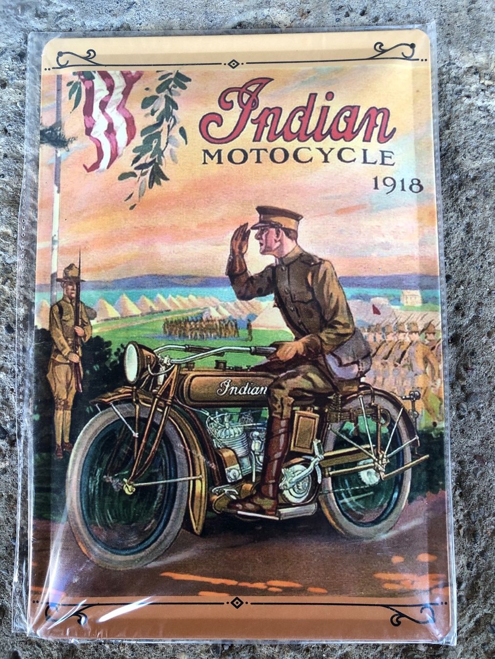 Insegne: Indian motorcycle 1918 oldtimer classic v2 motorrad – Nuovo e nell'imballaggio originale da Reinach AG venduto da rares75