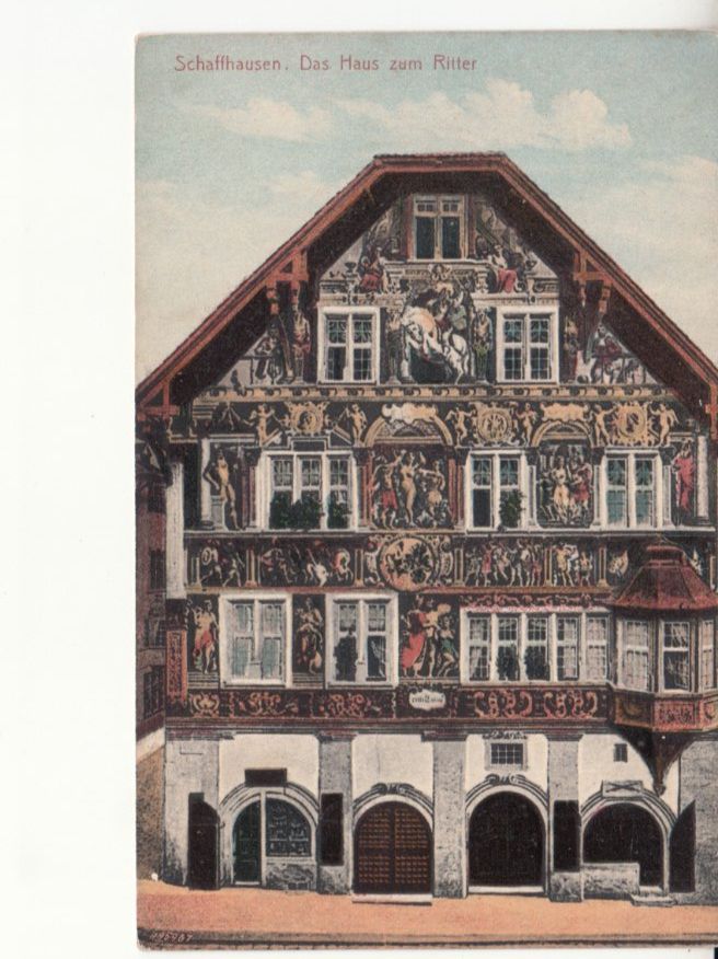 Cartoline postali: Schaffhausen Ritter 1911 – Usato da Bürglen TG venduto da StampGraf