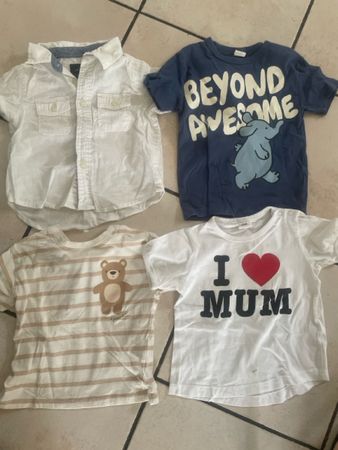 4 H&M Baby T-Shirts/Hemd Gr. 80/86Sommer