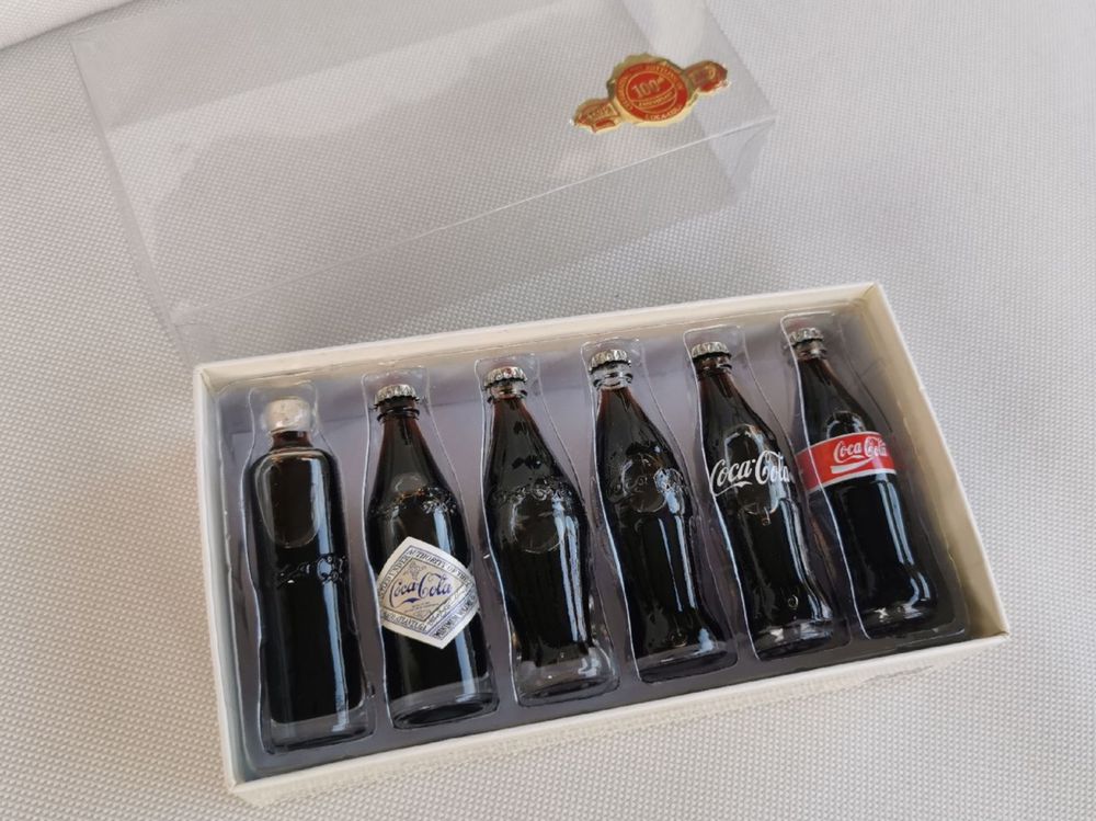 Coca-Cola Miniatur Flaschen Set, Sammlerstück, Vintage (Neu (gemäss ...