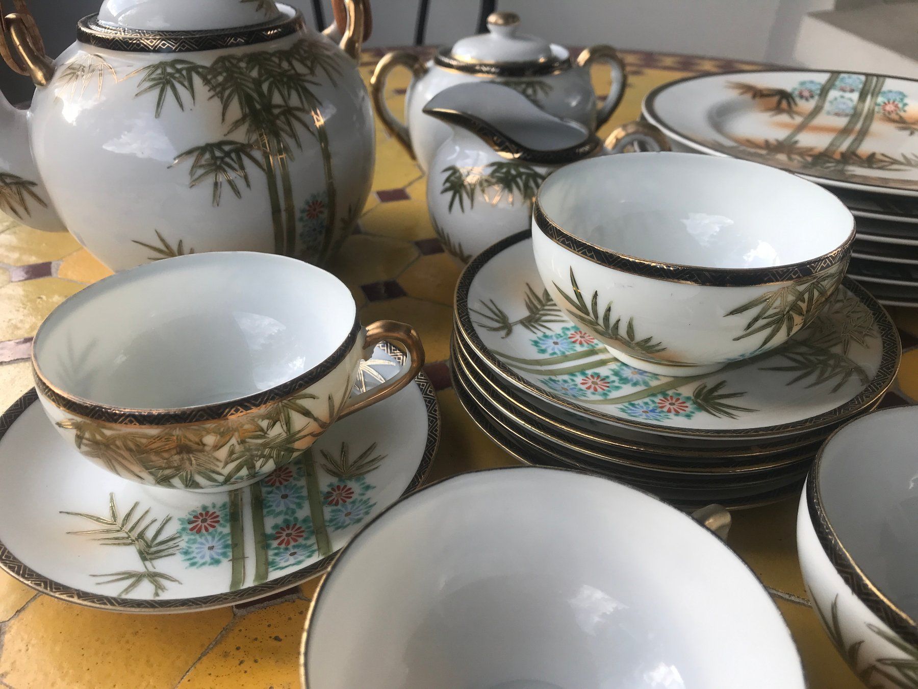 Geschirrsets: Japanese Tea Set vintage 6 persons complete – Gebraucht aus Onex von johnca 4