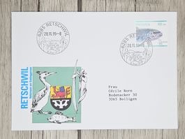 CL11 Enveloppe + Timbre Suisse 1995