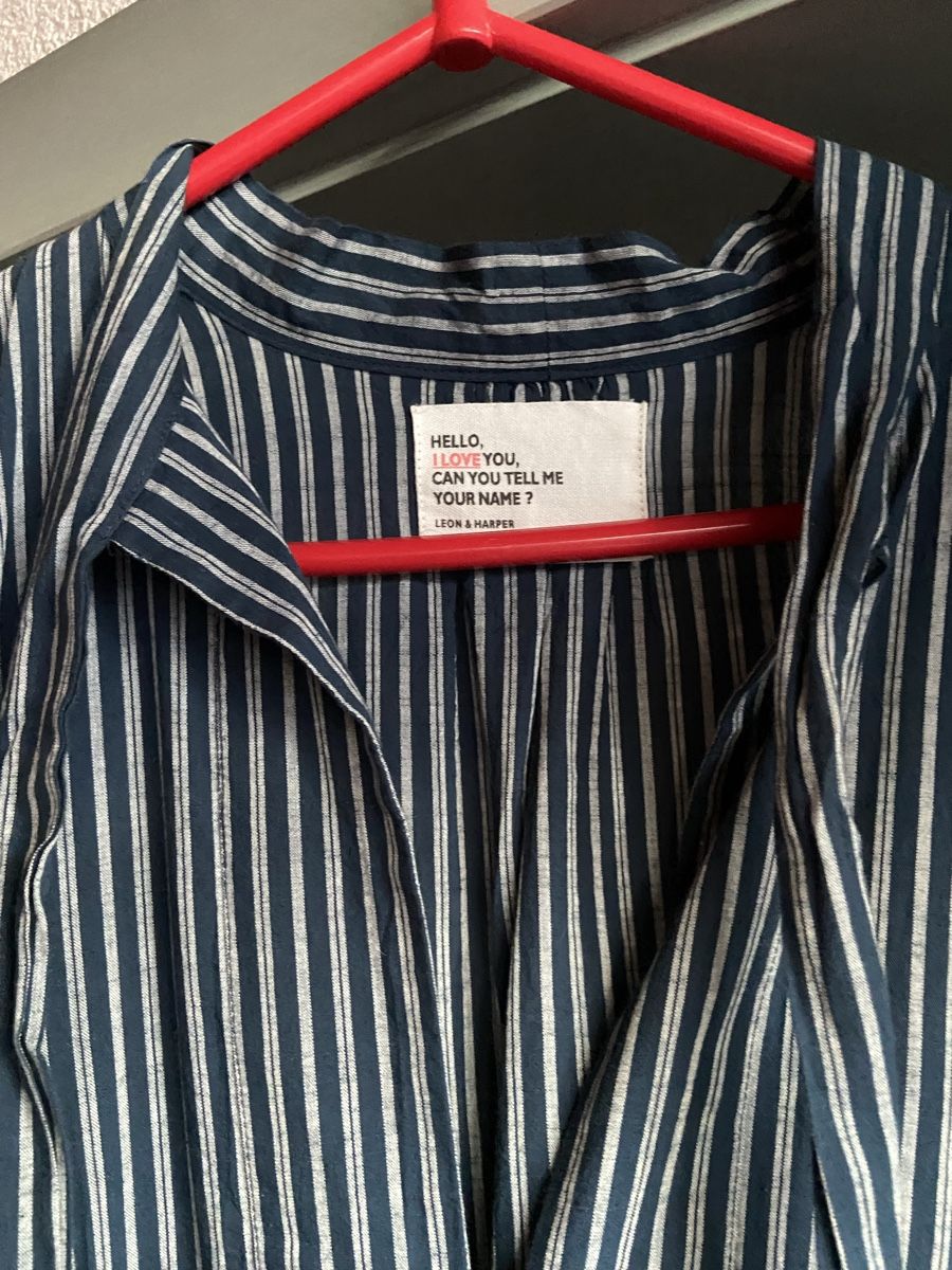 Kleider: Leon & Harper gestreiftes Kleid Gr. L Baumwolle – Gebraucht aus Planken von oeh_g7xb 3