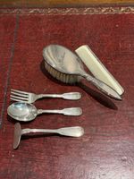  Kinder Besteck 800 Silber Jezler  alt antik “Bettina”  132g