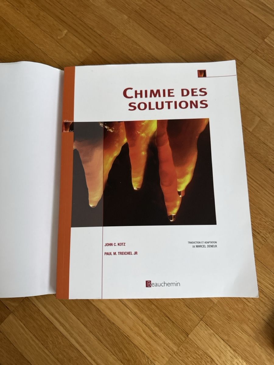 Libri: Chimie des Solutions, Manuel chimie📚 – Usato da Monthey venduto da sen_6ckr 2