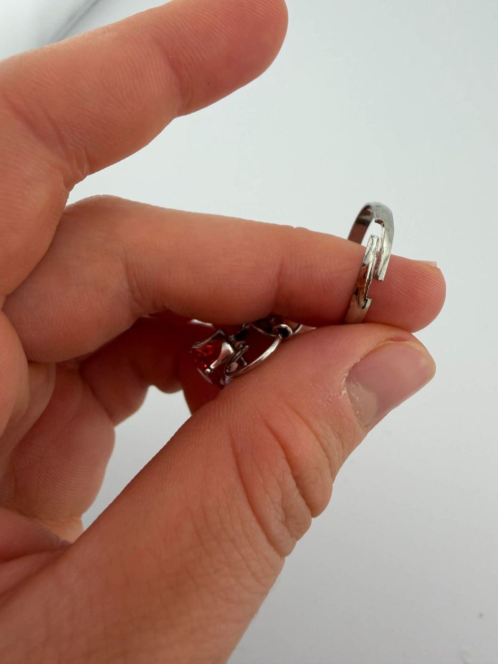 Autres bijoux: Roter Schmuck-Set: Ring und Ohrringe🌸 – D'occasion à Riehen par edu_92w7 3