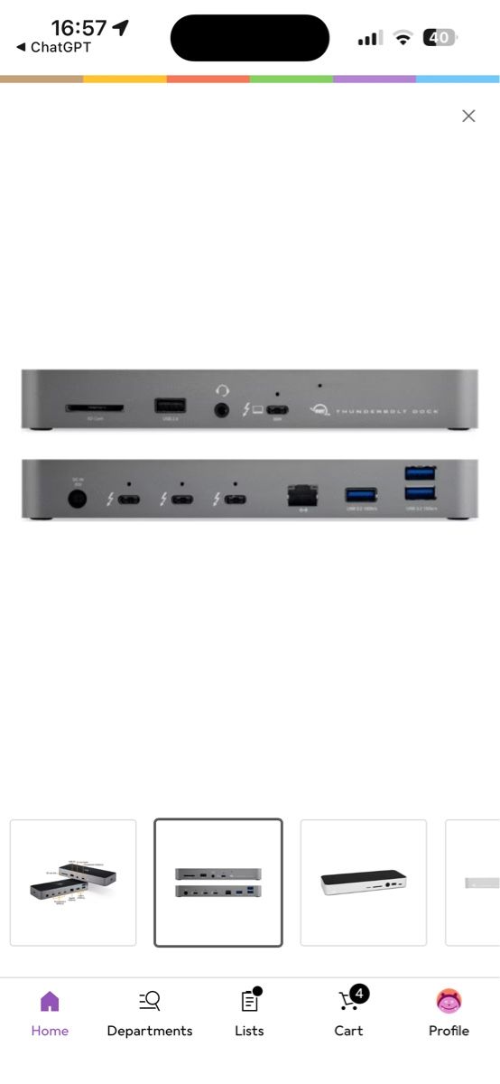 OWC Dockingstation: OWC Owctb4dock Thunderbolt, 10 ports – Gebraucht aus Basel von Jessve8 3