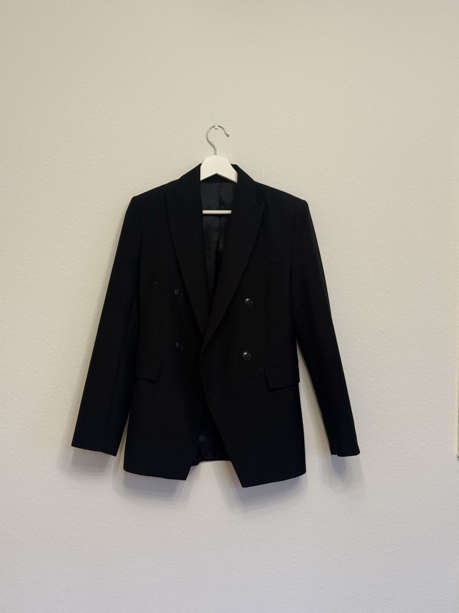 Mango Giacche: MANGO Selection – Black Tailored Double-Breasted Blazer – Usato da Zürich venduto da liu_5dzz 1