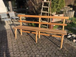 Alte Kutscher Bank massiv Tannenholz, Gebrauchsspuren