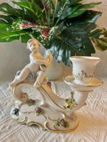 Vintage SCHIERHOLZ Porzellan Kerzenständer mit Engel