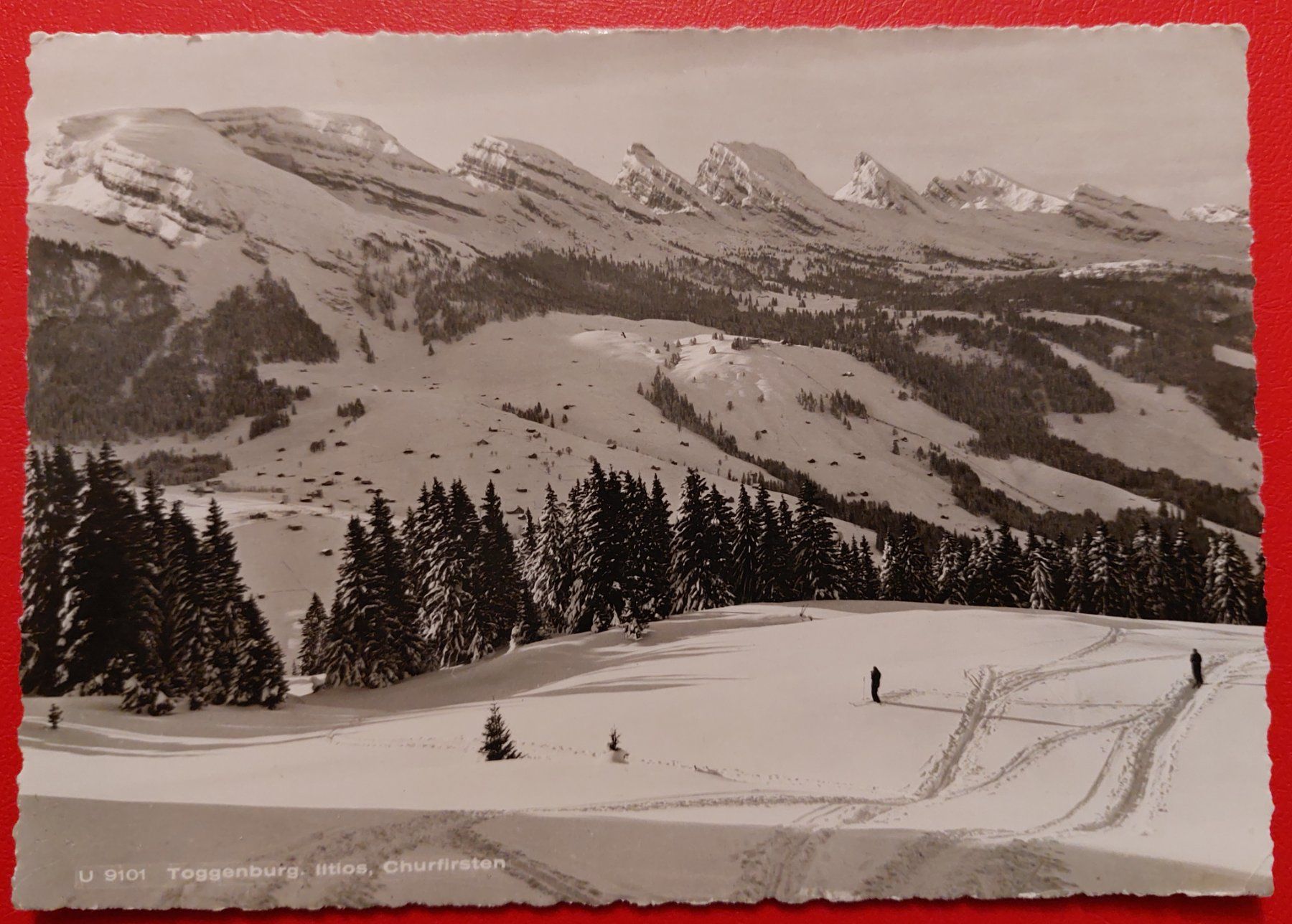Ansichtskarten: Toggenburg Iltios , Churfirsten 1949 – Gebraucht aus St-Légier-Chiésaz von Theo006