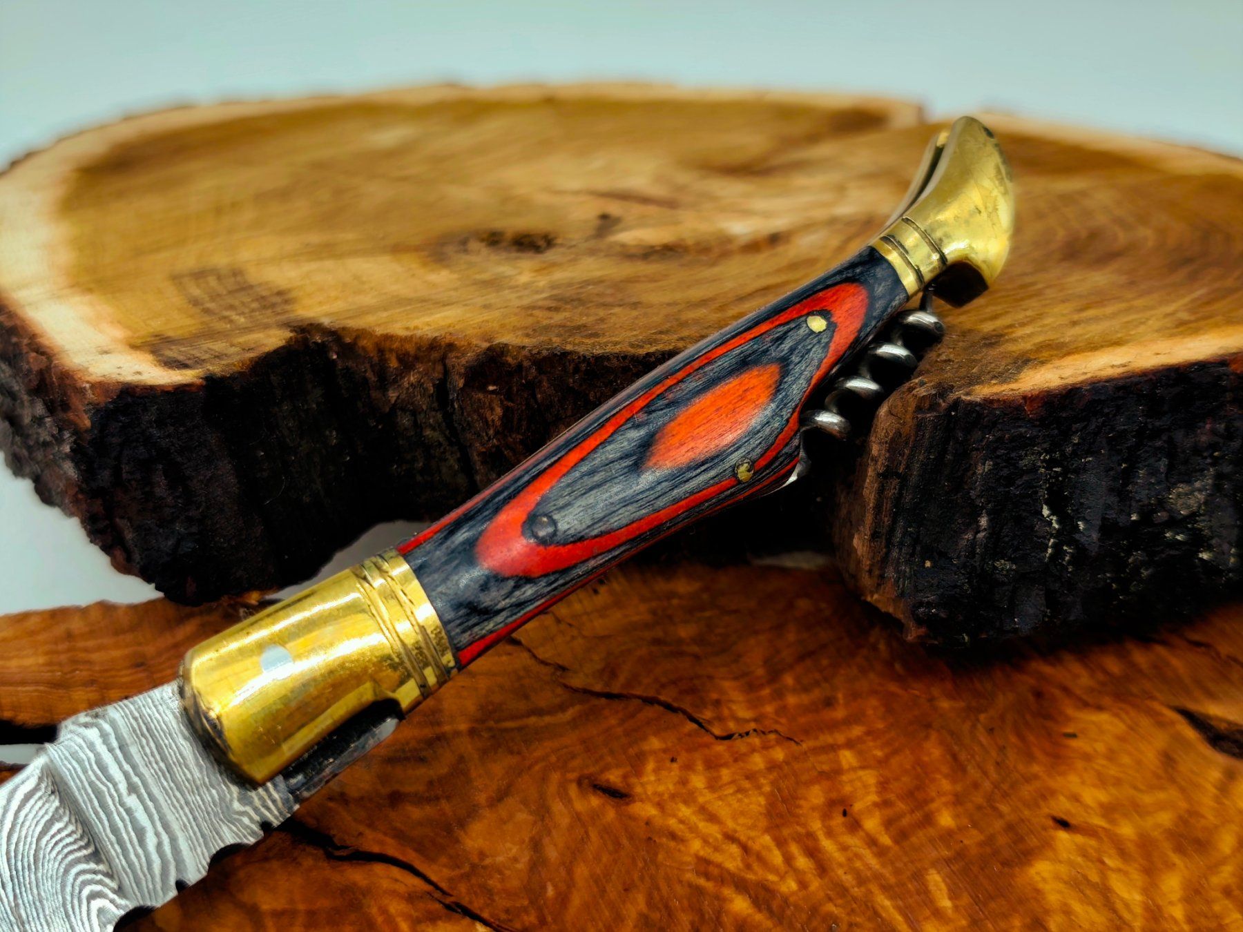 Accessori: Laguiole Damast Messer Klappmesser echtes Damastmesser – Nuovo e nell'imballaggio originale da Arlesheim venduto da Premius_1 4