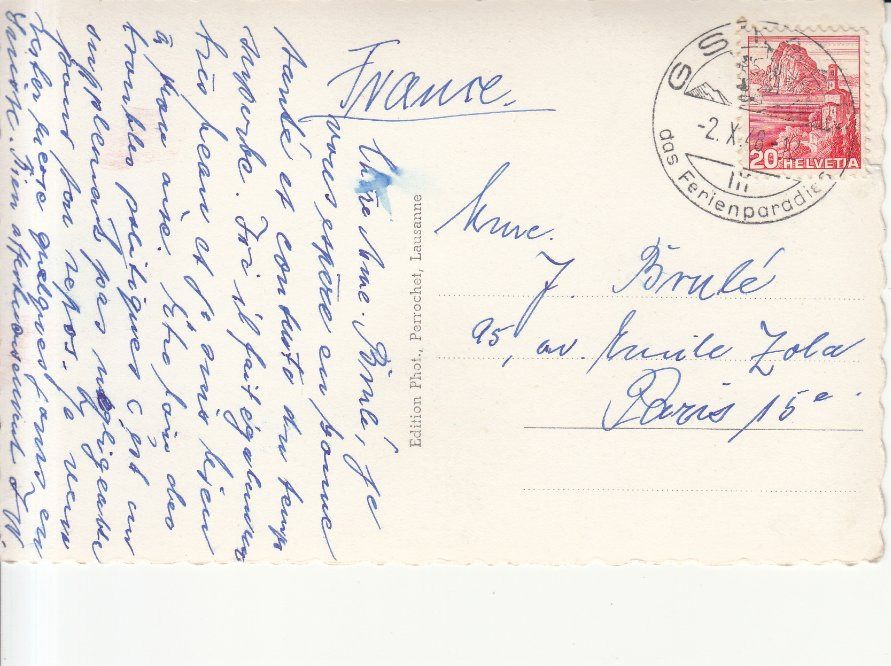 Cartoline postali: Gstaad 1948 – Usato da Bürglen TG venduto da StampGraf 1