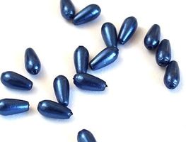 Wachsperle Tropfen blau (60Stk.)