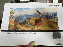 Gutscheine Stockhornbrunch und Bahnfahrt