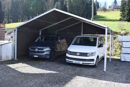 6 x 6 m Carport  Auto Unterstand Zelt in Profiqualität