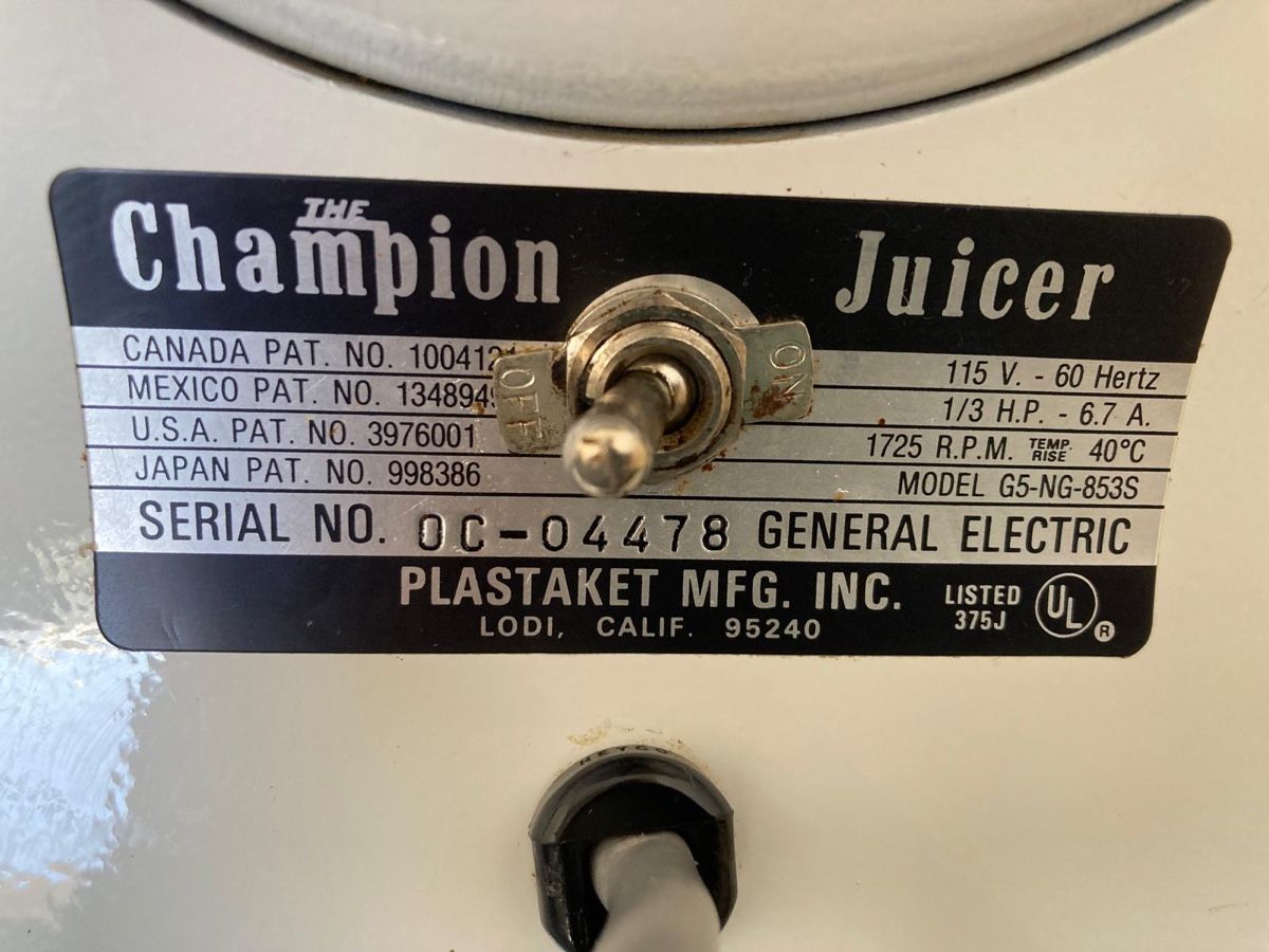 Küchengeräte: Champion GS-PG 710 PN Juicer – Gebraucht aus Lachen SZ von rolosch 1