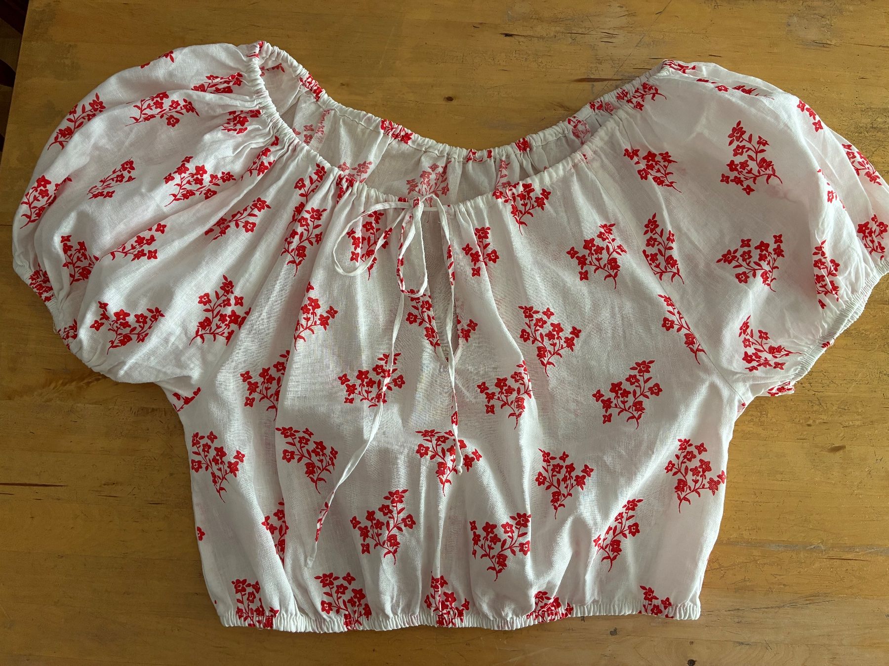 H&M Camicette: sommerliche Bluse mit hübschem Print, Leinen-Baumwolle – Usato da Schaffhausen venduto da FannyUsedom 1