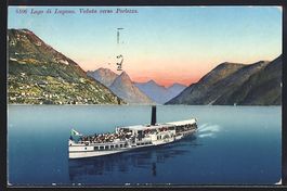 Porlezza /Lago di Lugano, Dampfer Italia