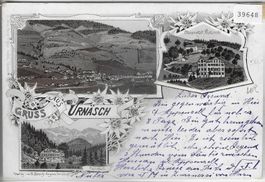 Gruss aus Urnäsch - Litho 1898