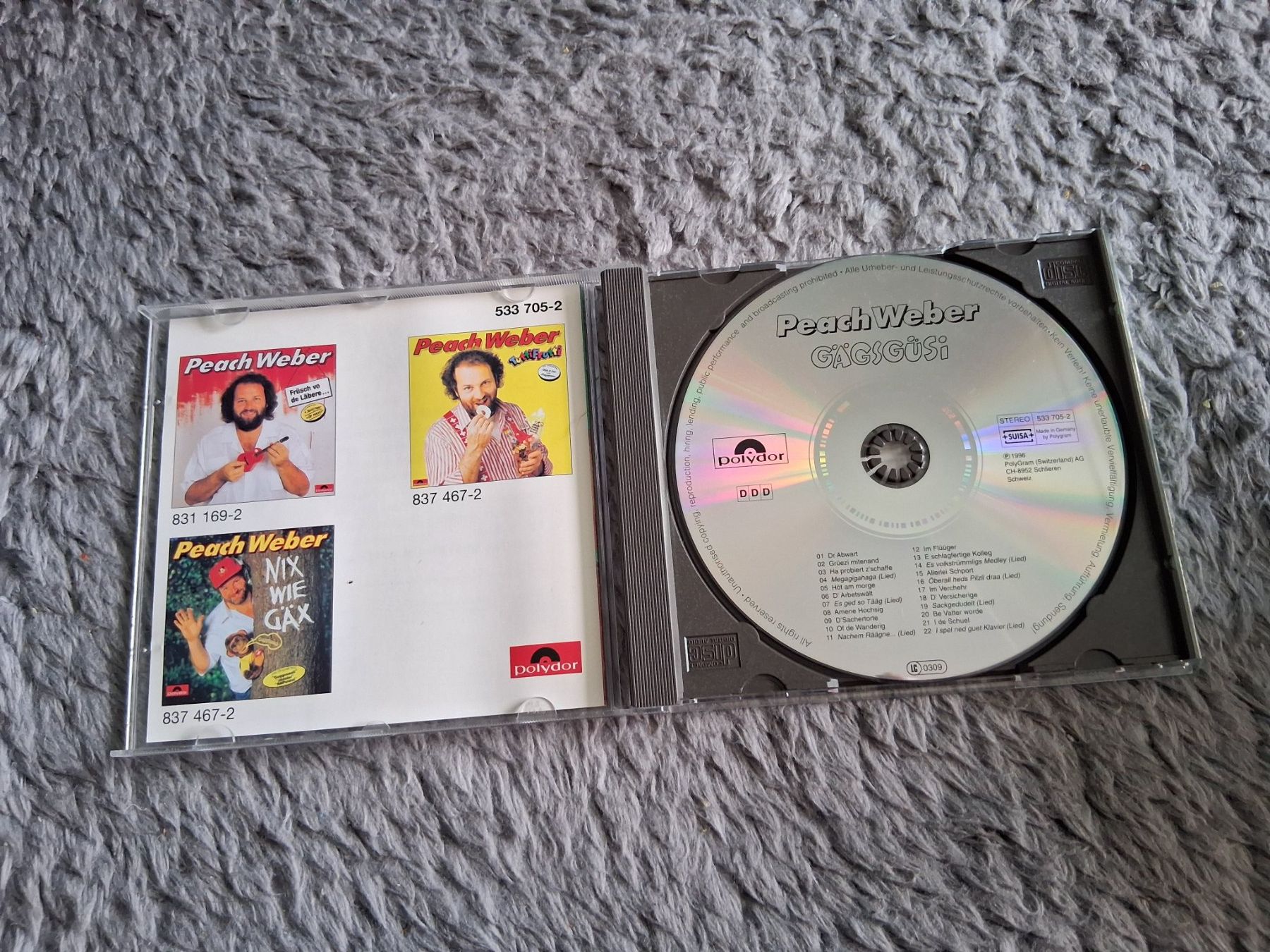 CD: PEACH WEBER    GÄGSGÜSI       CD – Usato da Wetzikon ZH venduto da Ramones01 2