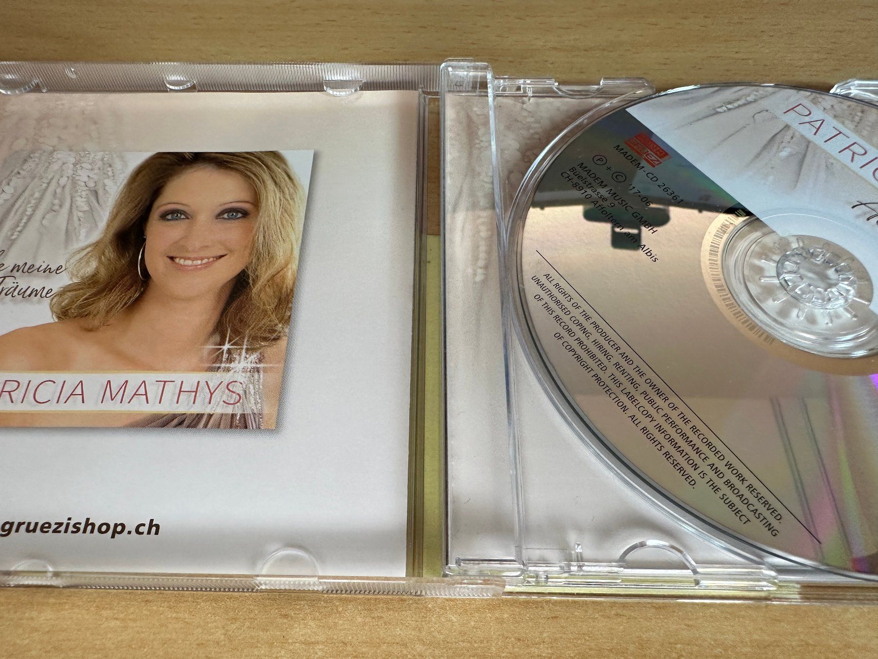 CD: Patricia Mathys - Alle Meine Träume – Usato da Rikon im Tösstal venduto da Alpenmutz 2