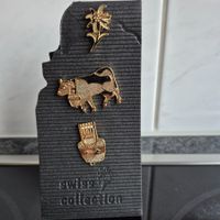 Swiss Collection Ansteckpin Set Goldig Vintage Stil!