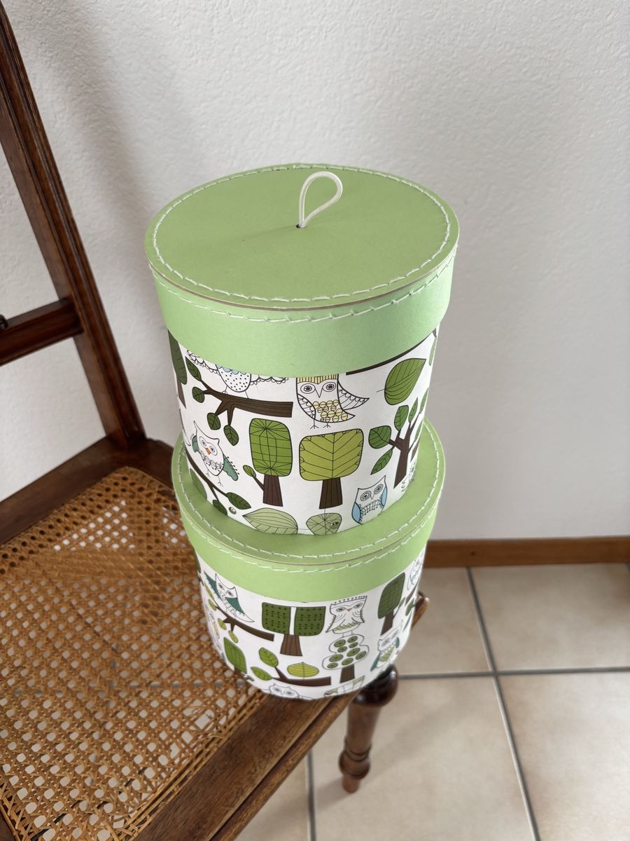 Ikea Contenitori & Simili: Aufbewahrungsboxen Set, Eulenmuster, Vintage Look – Usato da Münsingen venduto da Sinonn 4