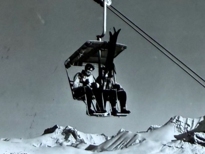 Cartoline postali: Adelboden - Sesselbahn - Schwandfeldspitz 1957 – Usato da Lutry venduto da Ediego 1