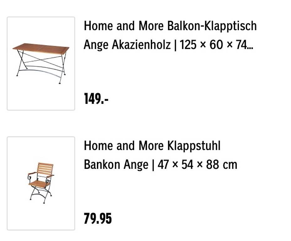 Set di tavolo e panche: Gartentisch und Stühle  – Usato da Brugg AG venduto da ger_8sbj 1