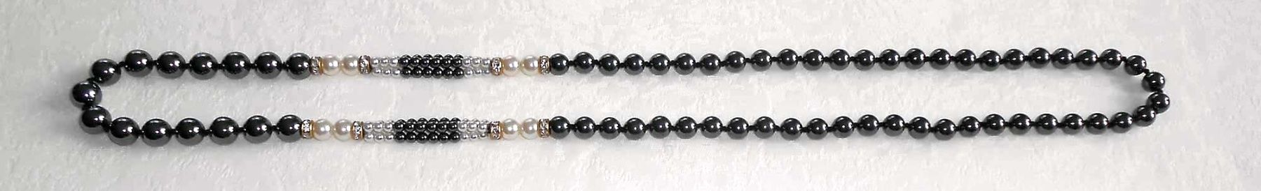 Catenine: Hämatit-Kette mit Perlen; collier hématite avec des perles – Nuovo (secondo la descrizione) da Luzern venduto da Johann7 4