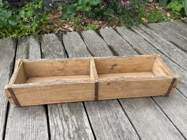 Antike Holz- Ziegelkasten Form vintage
