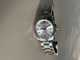 Longines Conquest, Herren Uhr, Quarz, Ø 41.00 mm, Edelstahl.