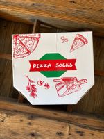 Pizza Socken im Pizzakarton, neuwertig, witzig, Geschenk!