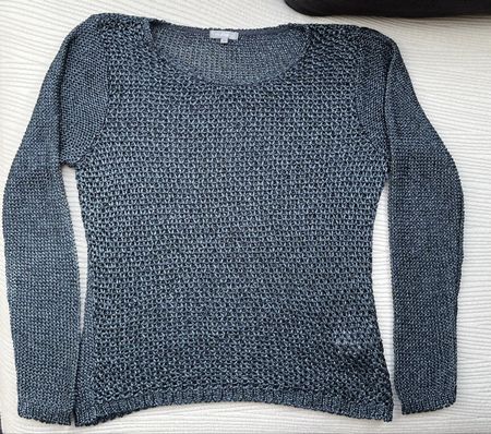 Gr.M, Maddison Maschen-Pullover NEU, metallic nachtb