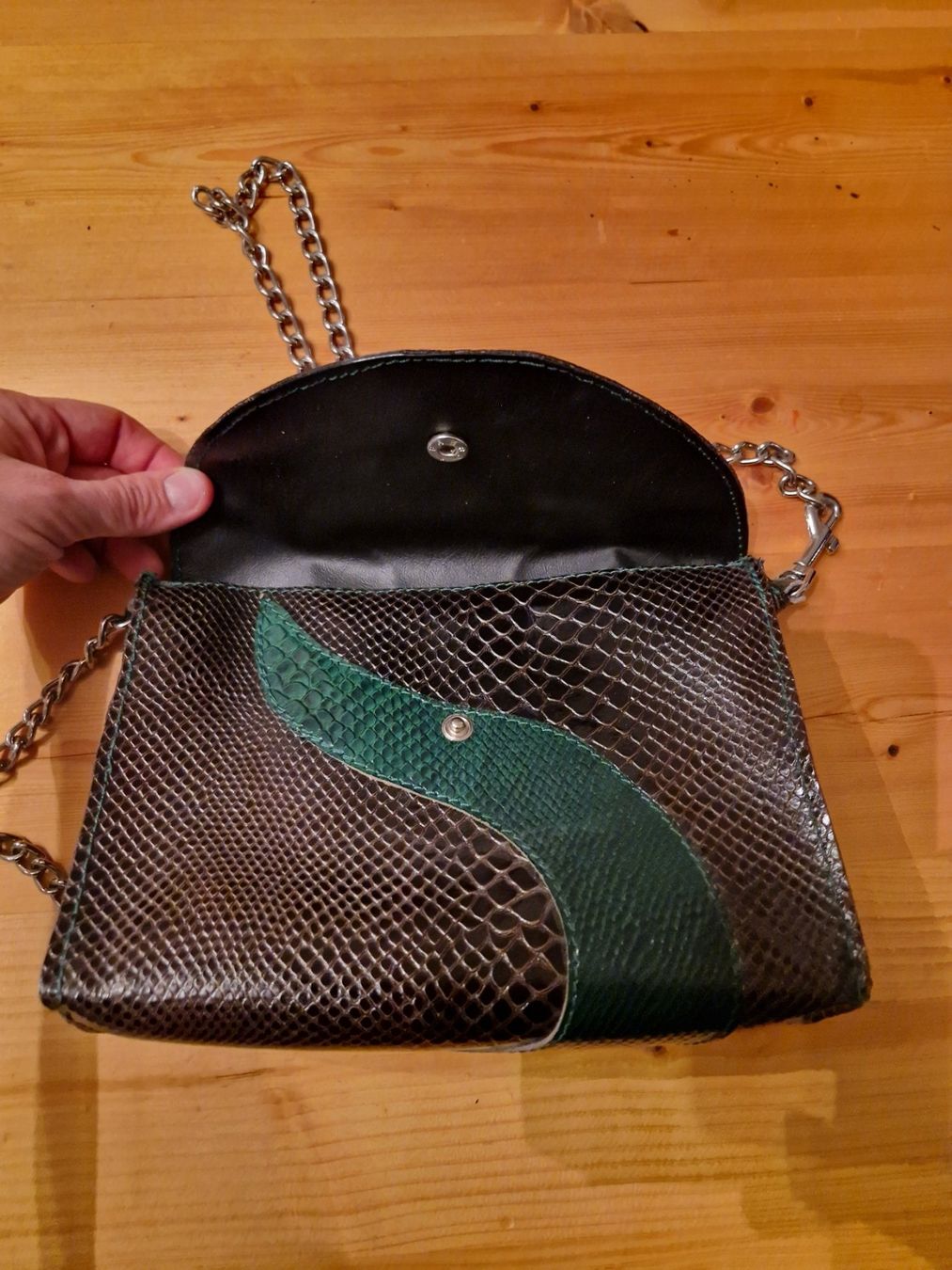 Taschen für Damen: Handtasche Schlange Leder mit Kette – Neu (gemäss Beschreibung) aus Winterthur von CherrySchott 2