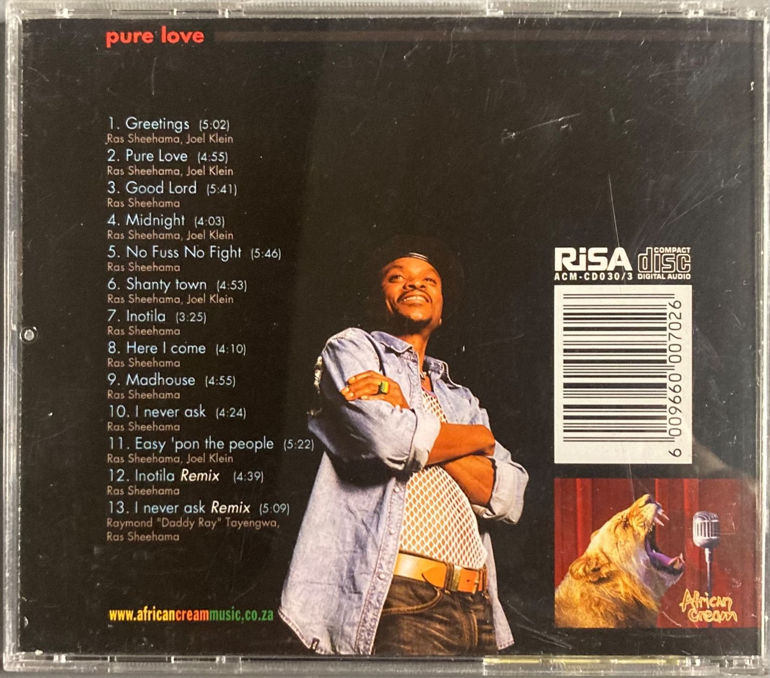 CDs: RAS SHEEHAMA - PURE LOVE – Gebraucht aus Poliez-Pittet von Newtown-Records 1