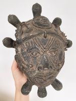 XXL seltener alter Benin Bronze Kopf H 35 cm Kg 3