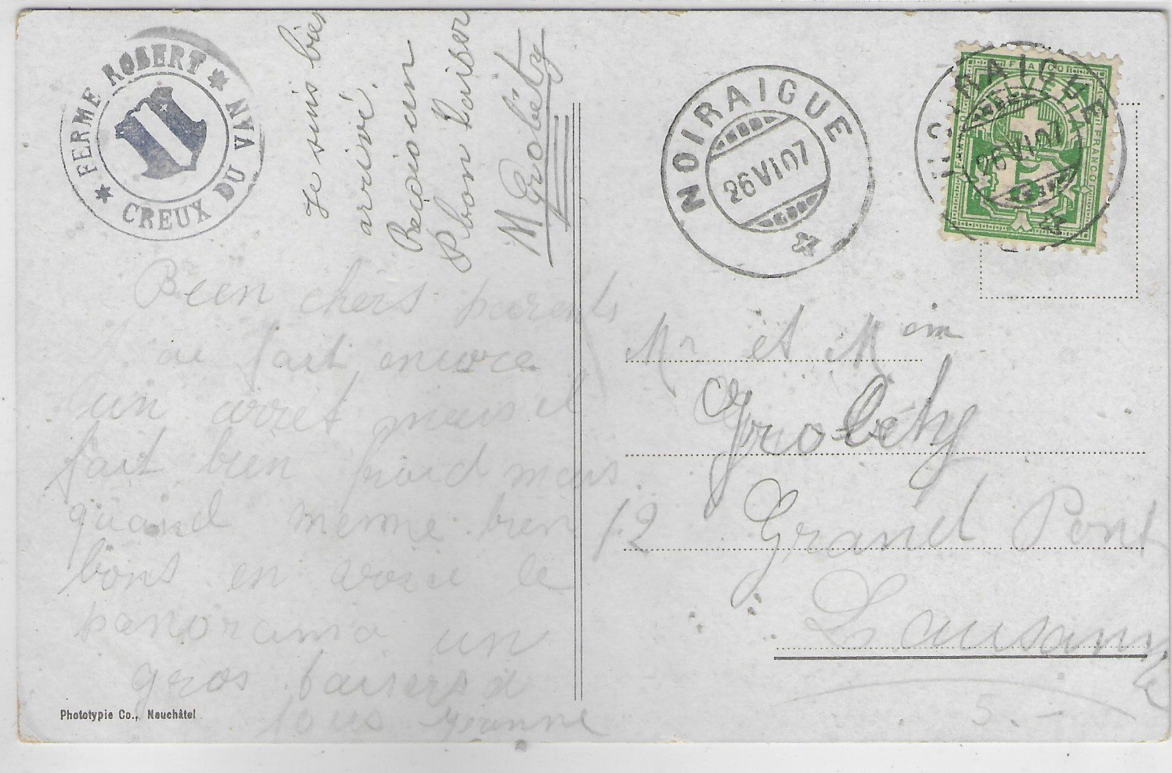 Cartoline postali: Gorges de l'Areuse - Litho – Usato da Ettingen venduto da Kartenplanet 1