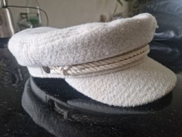Brixton Fiddler Cap, Creme, Groesse M - Top Zustand!