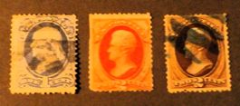 USA 1870 (2 Cent braun + Zinnober)fancy Cancel