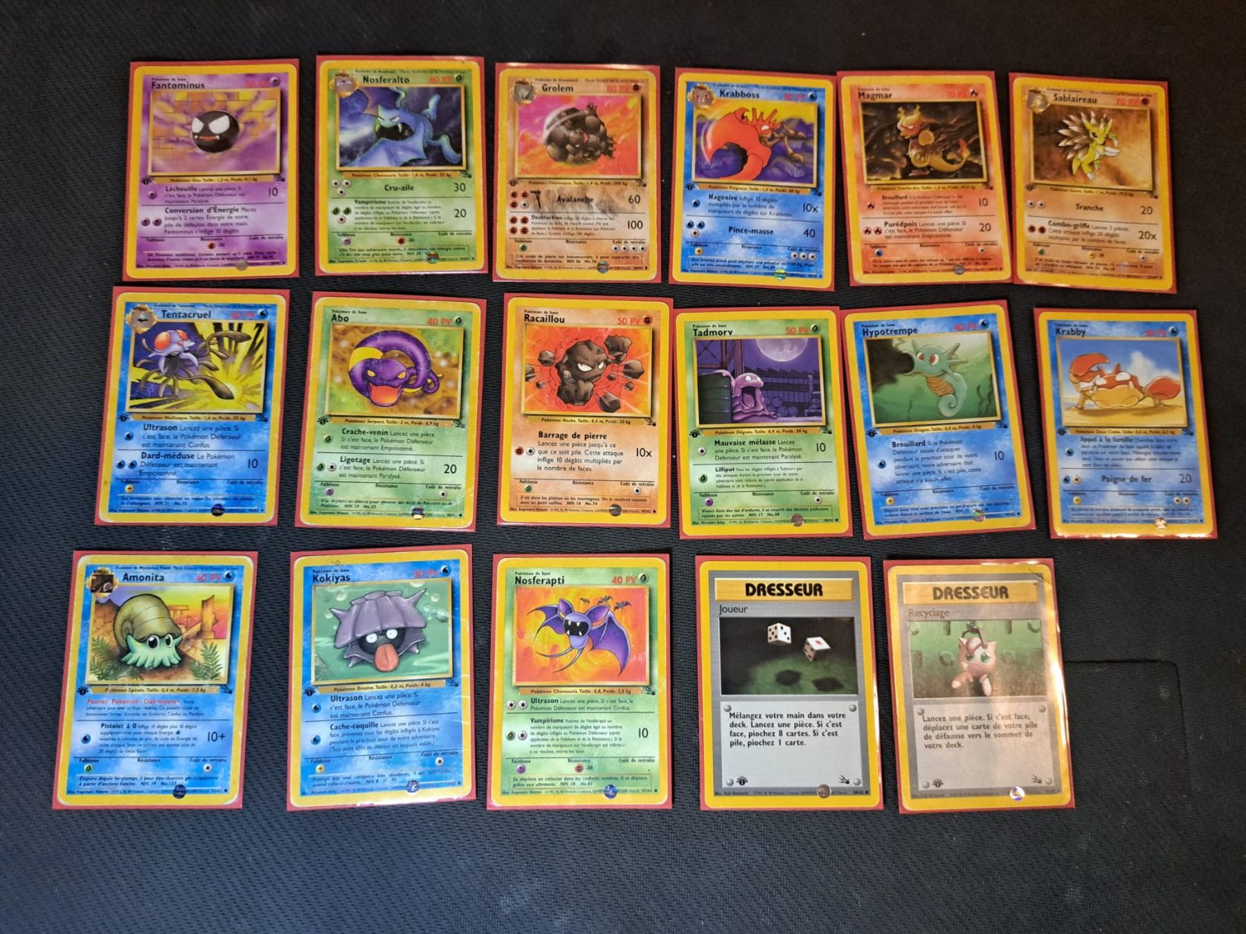 Pokémon Cartes à collectionner: 17 cartes Pokémon - Fossile – D'occasion à Payerne par Miauton