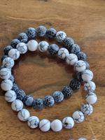 2er Set Sommerliches Echt Natur Mineral Stein Armband NEU